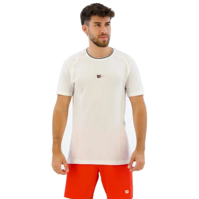 Promotion Wilson T-shirt à manches courtes Series Seamless Crew 2.0