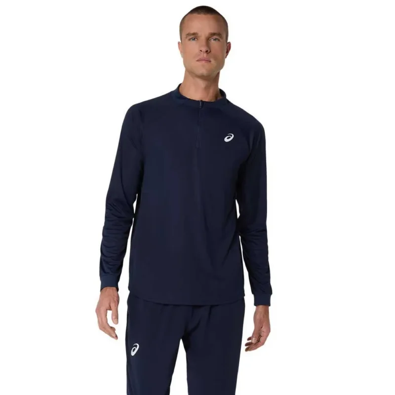 Promotion Asics T-shirt à manches longues avec demi-zip Match