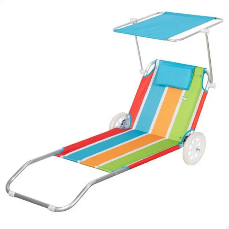Nouveauté Aktive 62682 chaise longue pour chariot de plage 52x117x62 cm