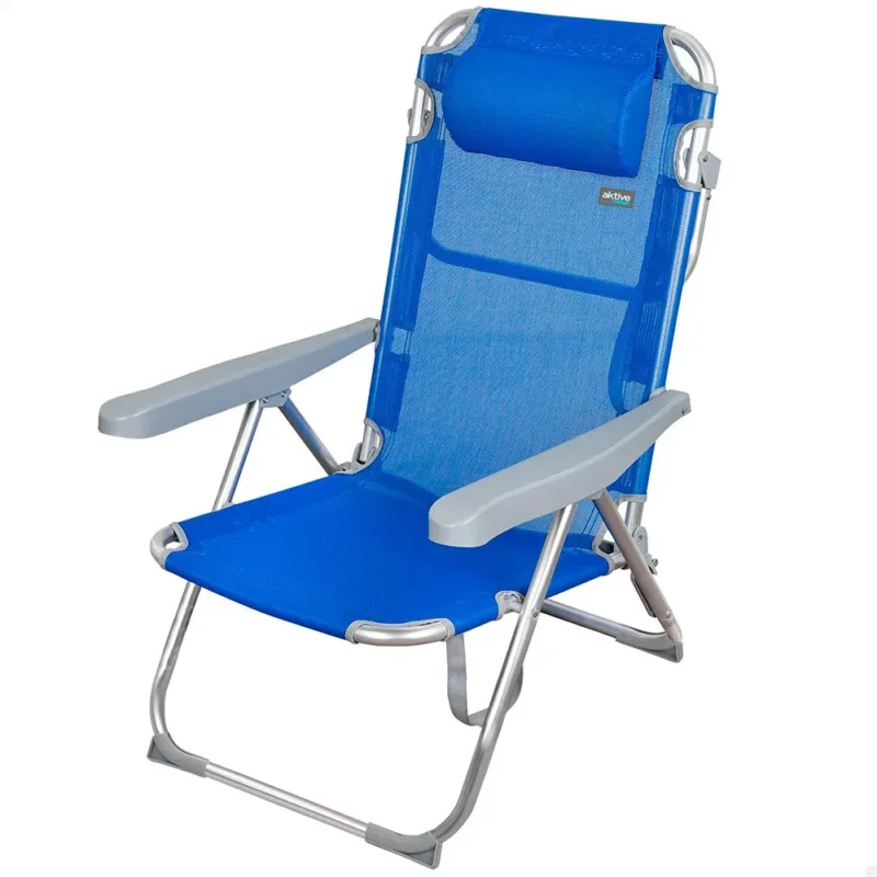 Petit Prix Aktive Chaise de Plage Haute en Textile 62x60x90 cm