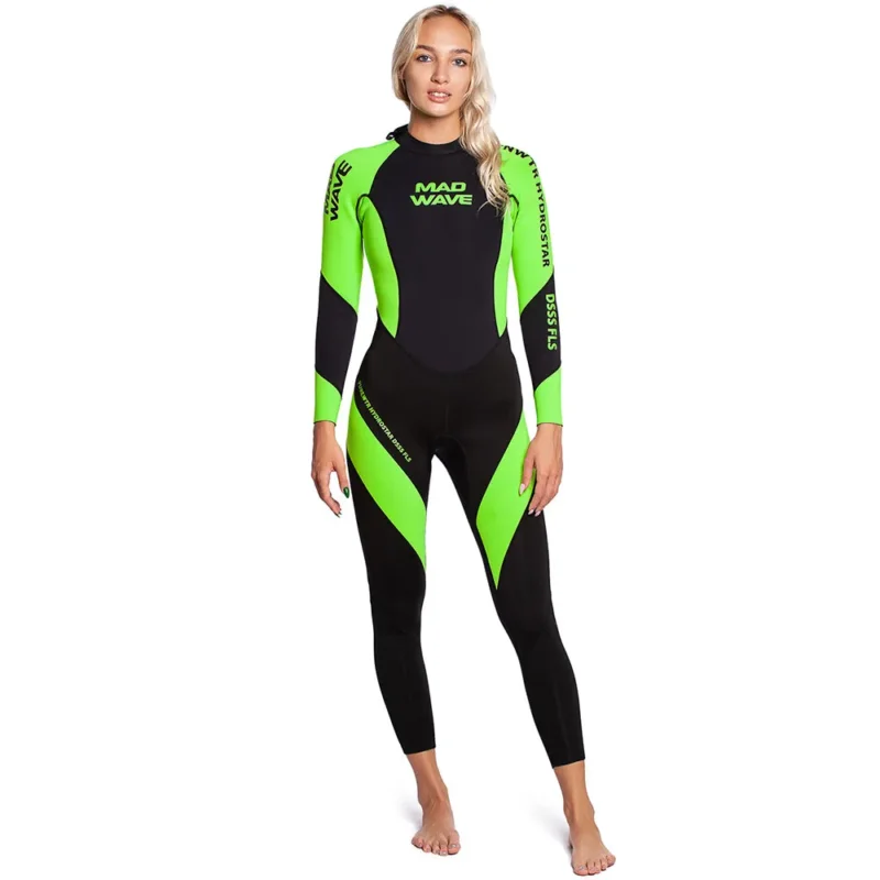 Certifié Madwave Combinaison en néoprène à manches longues pour femme OPNWTR Hydrostar DSSS FLS