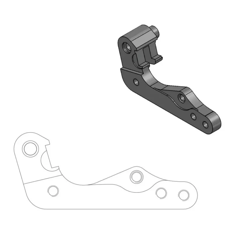 Promotion Saisonnière Moto-master Support de déport d´étrier de frein 270 mm BMW/Husaberg/Husqvarna/KTM 211055