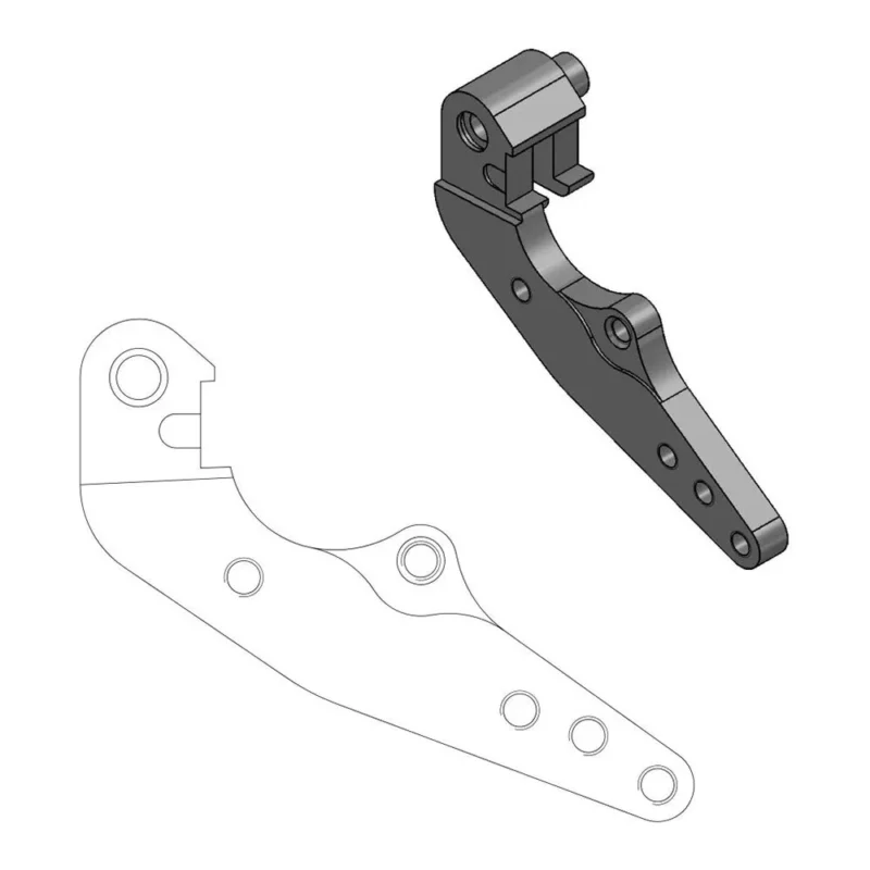 Moto-master Support de déport d´étrier de frein 298 mm GasGas/Husaberg/Husqvarna/KTM 211057 Seulement Aujourd'hui