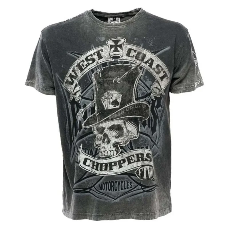 Commander Vite West Coast Choppers T-shirt à manches courtes Cash Only
