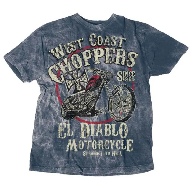 Dernier Modèle West Coast Choppers T-shirt à manches courtes El Diablo