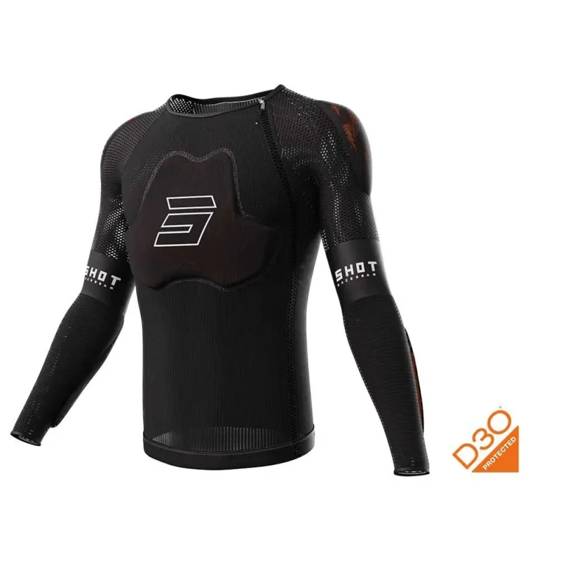 Dernière Chance Shot T-shirt de protection à manches longues Race D3O®