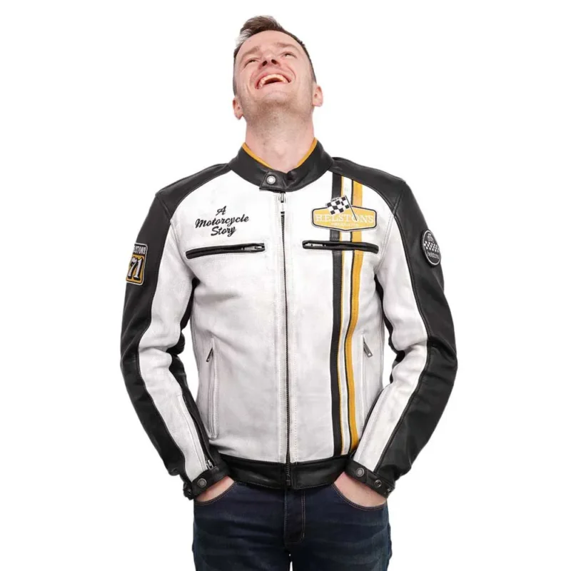 Helstons Veste en cuir Indy Bon Marché