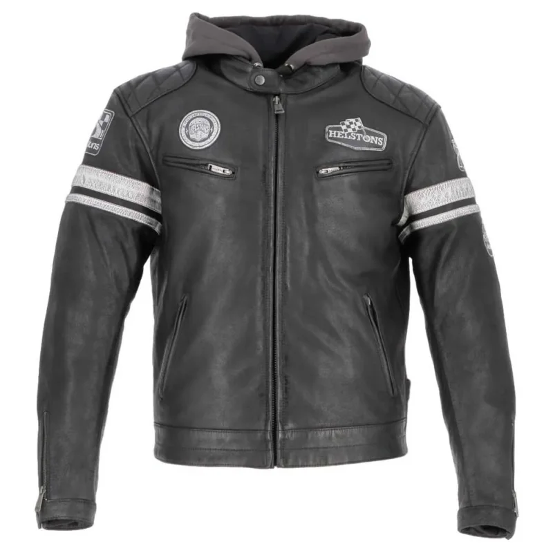 Bon Marché Helstons Veste en cuir Riposte