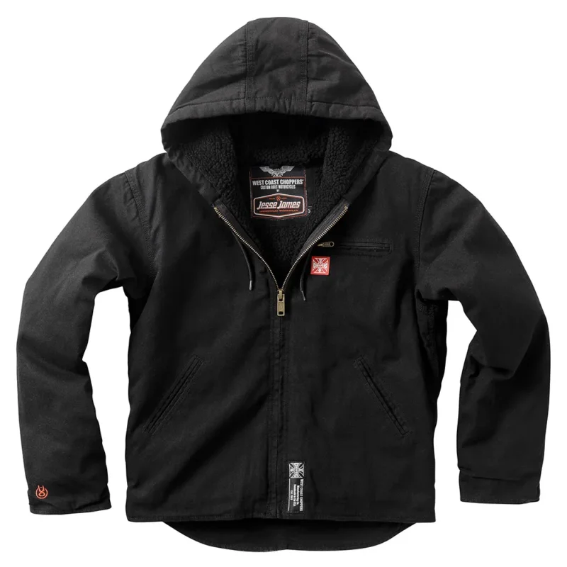 Must-Have West Coast Choppers Veste Sherpa Lined Canvas Work
