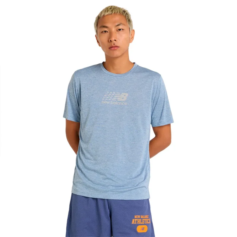 Promotion New Balance T-shirt à manches courtes Athletics Reflective Graphic