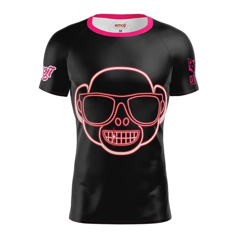 Prix Choc Otso T-shirt à manches courtes Emoji Monkey Neon