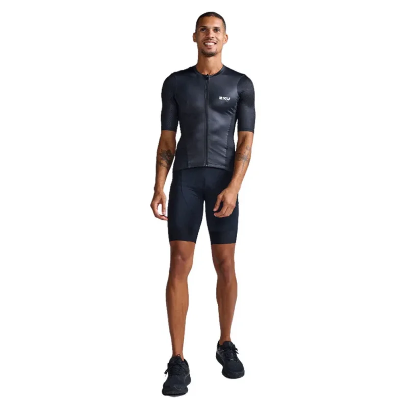 Solde 2XU T-shirt à manches courtes et demi-zip Aero Hex Tri