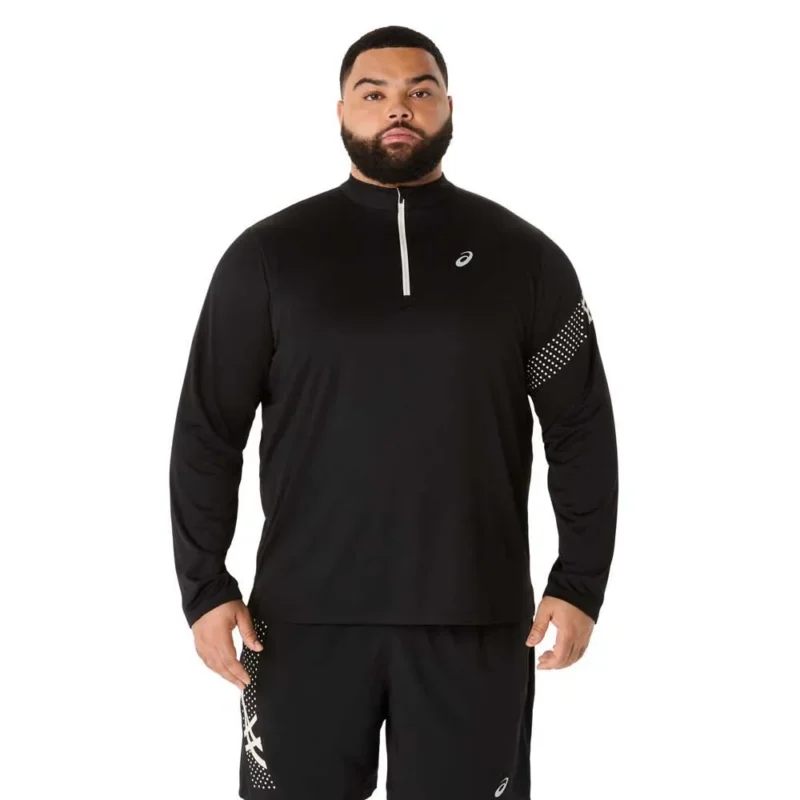 Asics T-shirt à manches longues avec demi-zip Icon Must-Have