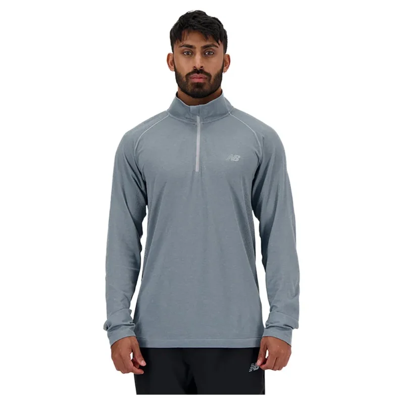 New Balance T-shirt à manches longues avec demi-zip Mt41083 Prix Cassé