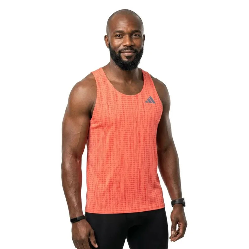 adidas T-shirt sans manches Adizero Running Livraison Express