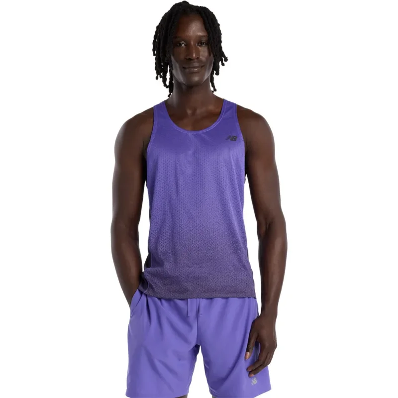 New Balance T-shirt sans manches Viz-Tech Paiement Sécurisé