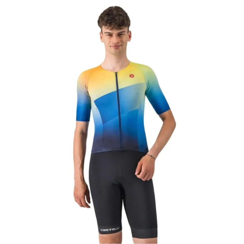Top Vente Castelli Tri-short à manches courtes
