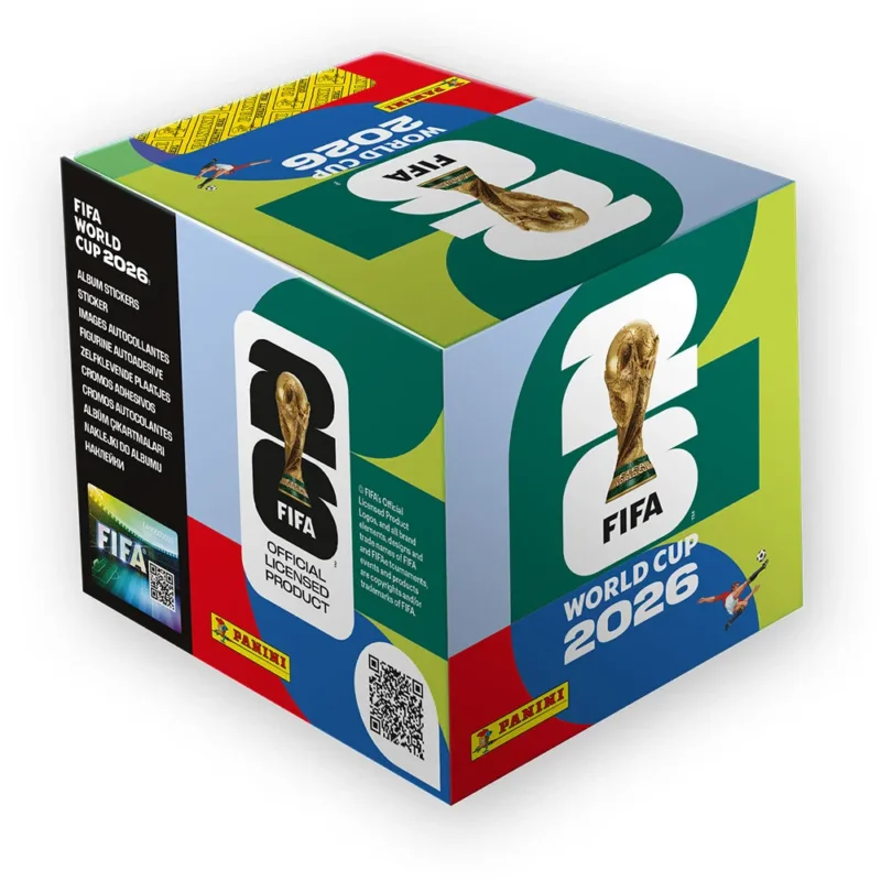 Panini Boîte d´exposition de 50 paquets de cartes à collectionner de la Coupe du Monde de la FIFA® 2026 Dernier Modèle