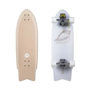 Achat Immédiat SUMMER VIBES White Beach Skateboard By Smoothstar