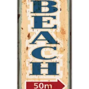 Quantité Limitée Plaque Métal Beach 50m