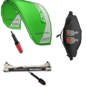 Ocean Rodeo React trainer kite + bar + harnais Commander Vite
