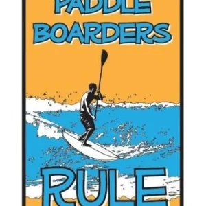 Prix Réduit PLAQUES METAL SURFPISTOLS Paddle boarder