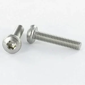 Vis inox à tête cylindrique bombée large à empreinte TORX T30 M6 mm Nouveauté