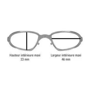 Authentique AZR insert optique verre correcteur