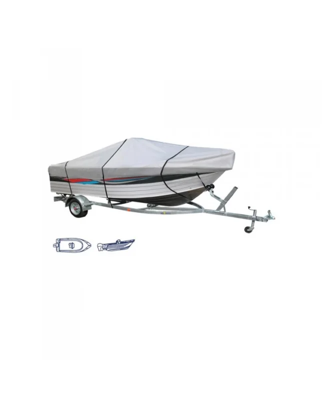 Retour Gratuit Bâche pour bateaux à plat-bord bas avec console - 5.0 à 5.3 M