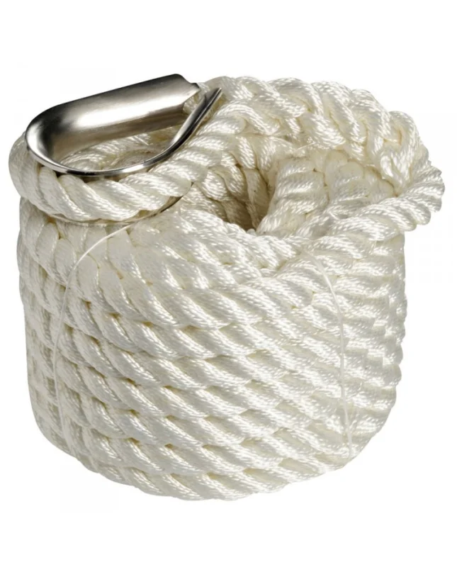 Livraison Express Cordage - bosse d‘amarrage - Ø 10 mm - 6 M - blanc