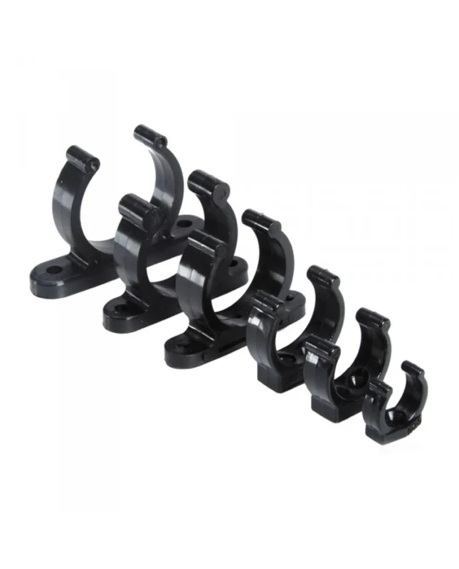 Prix Promo Clip plastique robuste noir 35 mm - Lot de 10