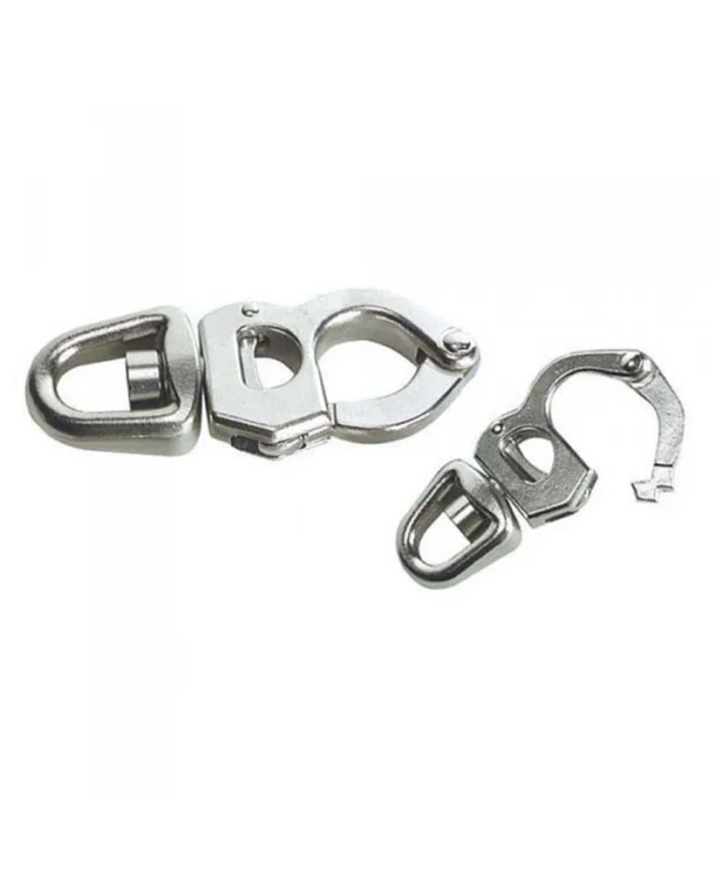 Expédition Rapide Mousqueton inox pour écoutes/drisses/spi - 105 mm