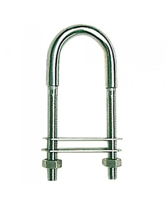 Haute Qualité Cadène fil inox double plaque - Ø 10 mm - 80 x 40 mm - Boite de 5