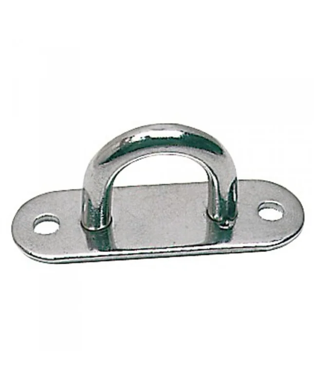 Haute Qualité Pontet platine inox - 100 x 32 mm - Ø 10 mm - Boite de 10