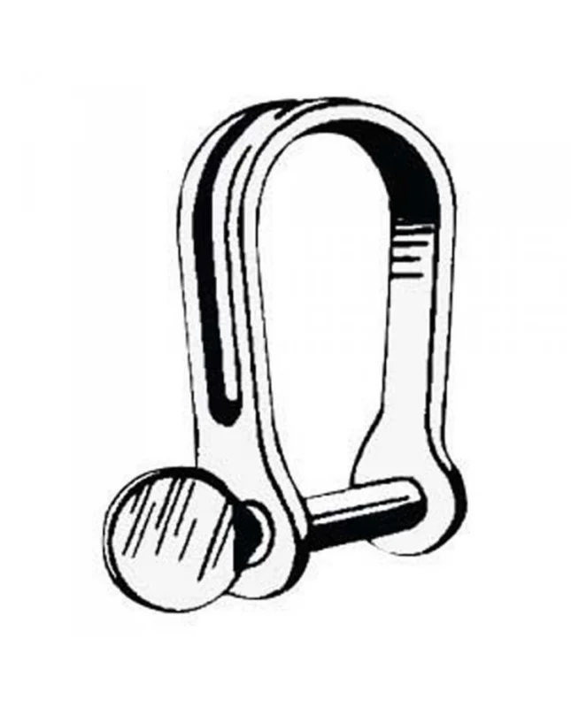 Manille longue emboutie inox - ø6 mm - Lot de 10 Promotion