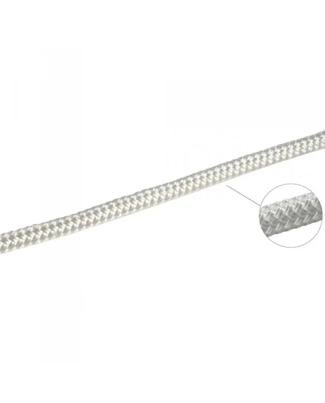 Double tresse blanche 20 mm - Bobine de 100 M Remise