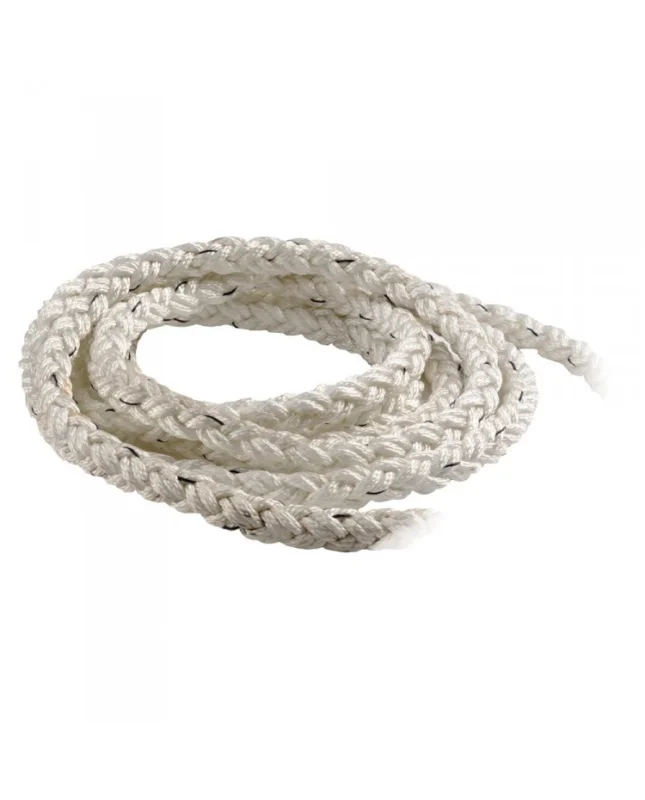 Authentique Tresse Square Line blanc 14 mm - Bobine de 200 M
