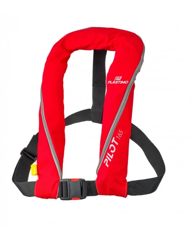 Prix Bas Gilet Pilot 165 N Rouge, déclanchement Manuel, sans harnais