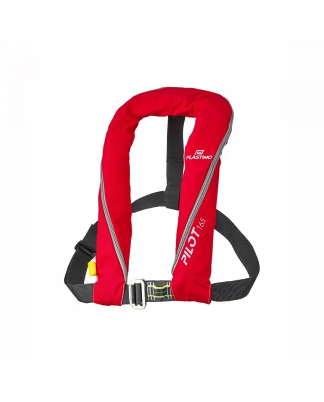Prix Cassé Gilet Pilot 165 N Rouge, déclanchement automatique, avec Harnais