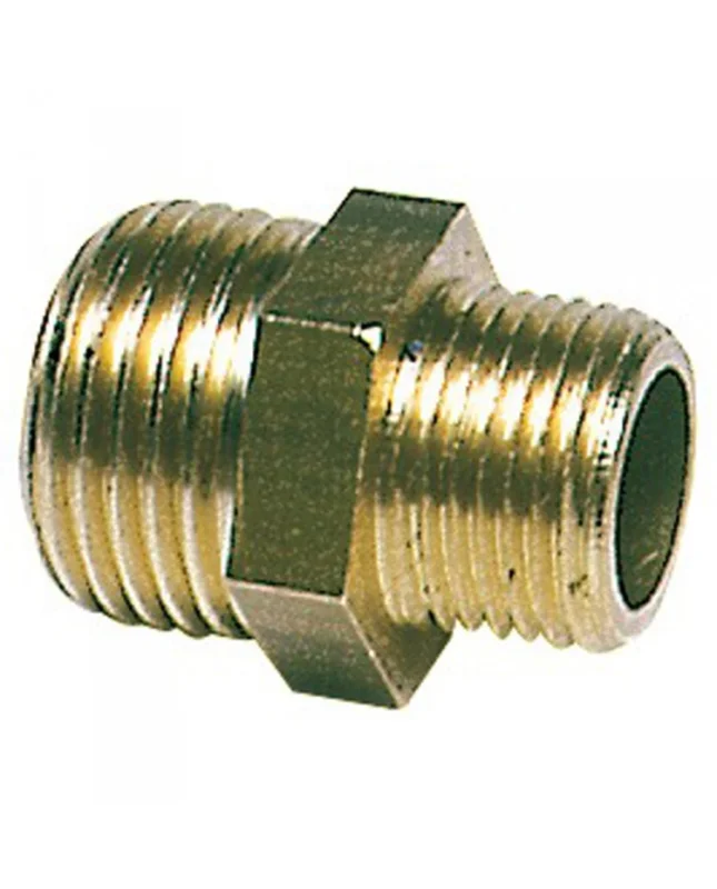 Niple laiton double 3/8‘‘ x 1/2‘‘ Expédié Aujourd'hui